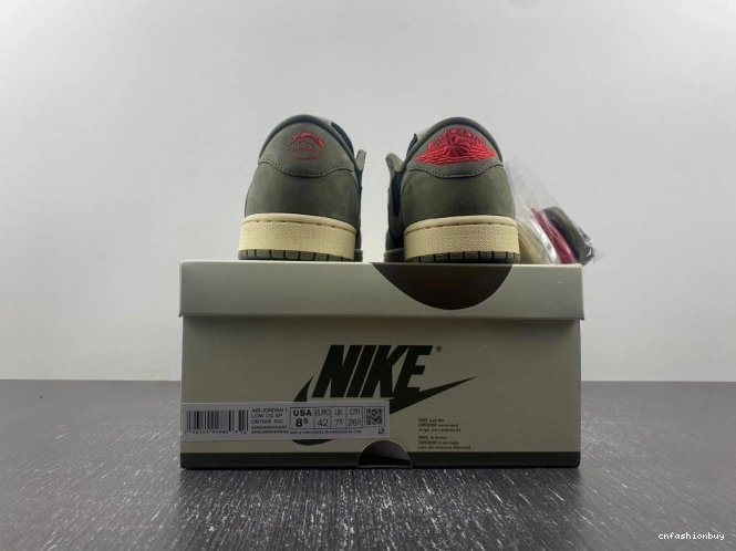 1 JORDAN SCOTT SP OG AIR TRAVIS 'BLACK OLIVE' X LOW DM7866-002 0709